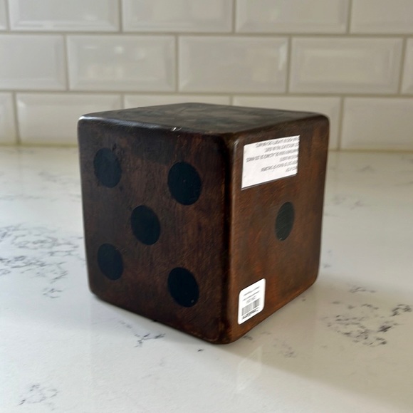 Crate&barrel Rustic Oversized Wooden Dice - Picture 11 of 16